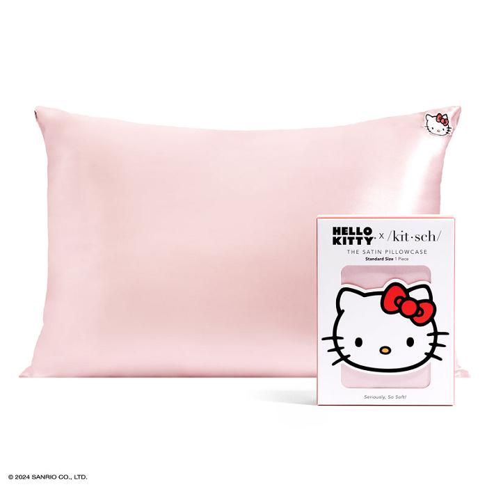 Hello Kitty Hello Kitty x Kitsch Face Pillowcase (Solid Pink) Rosas | CL_HK57966