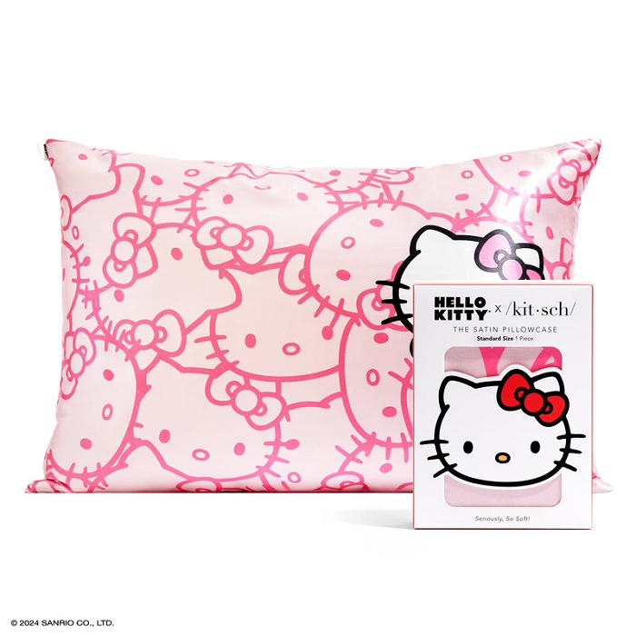 Hello Kitty Hello Kitty x Kitsch Faces Pillowcase (Pink) Rosas | CL_HK13664