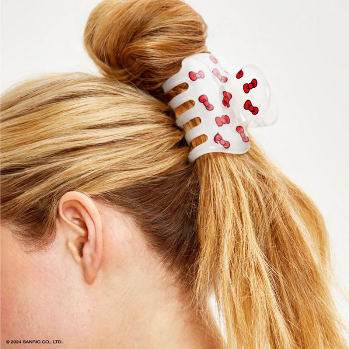 Hello Kitty Hello Kitty x Kitsch Puffy Claw Clip (Bows) Blancas | CL_HK34216