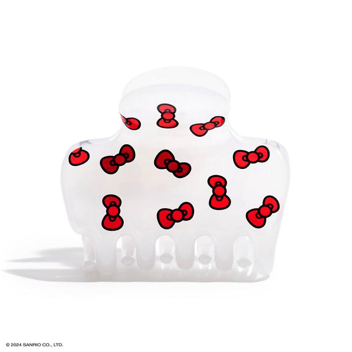 Hello Kitty Hello Kitty x Kitsch Puffy Claw Clip (Bows) Blancas | CL_HK34216