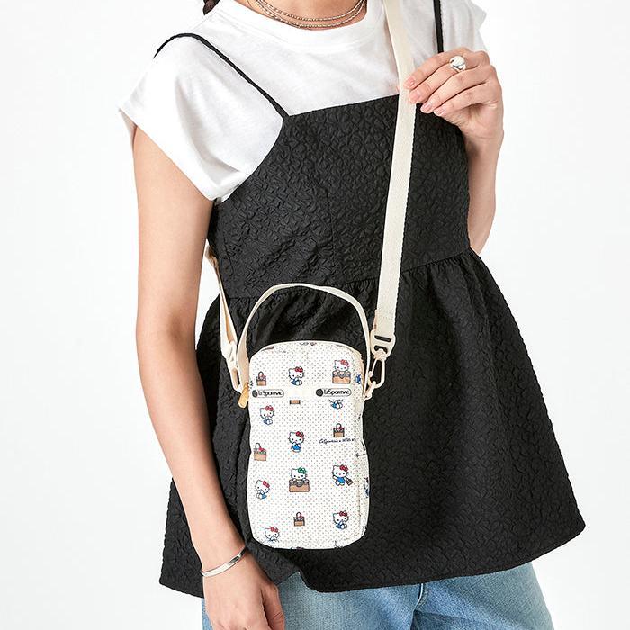 Hello Kitty Hello Kitty x LeSportsac Mini Phone Crossbody Bag (No Bag No Life) Blancas | CL_HK69331