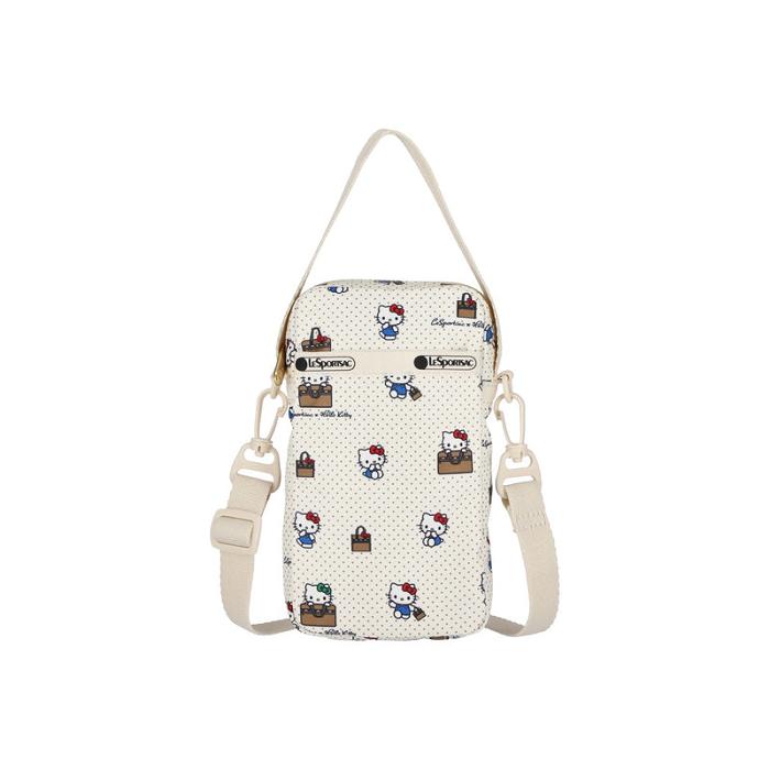 Hello Kitty Hello Kitty x LeSportsac Mini Phone Crossbody Bag (No Bag No Life) Blancas | CL_HK69331