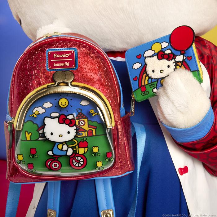 Hello Kitty Hello Kitty x Loungefly 50th Anniversary Classic Coin Purse Mini Rojas | CL_HK55062