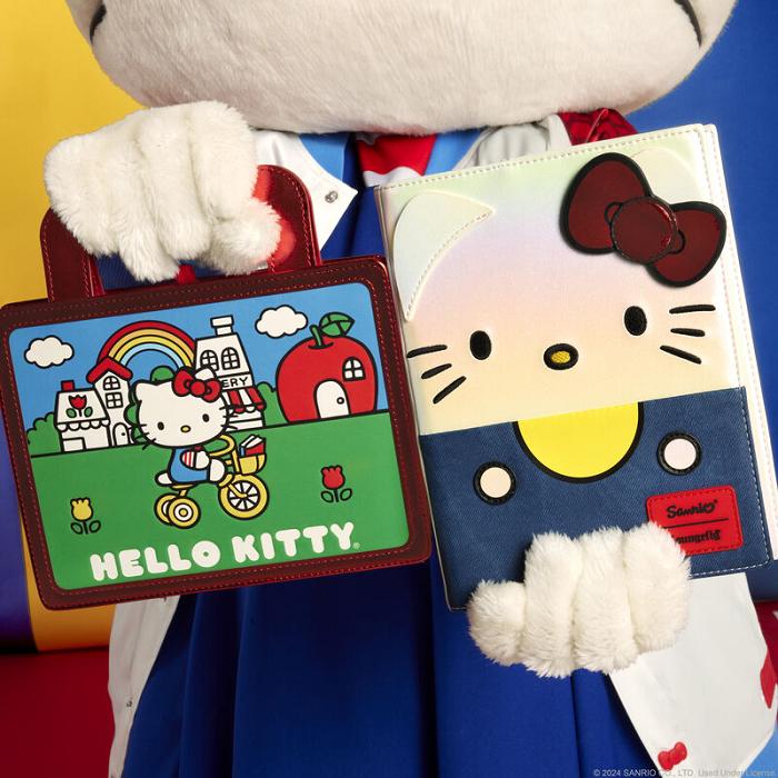 Hello Kitty Hello Kitty x Loungefly 50th Anniversary Classic Journal Blancas Azules | CL_HK85324