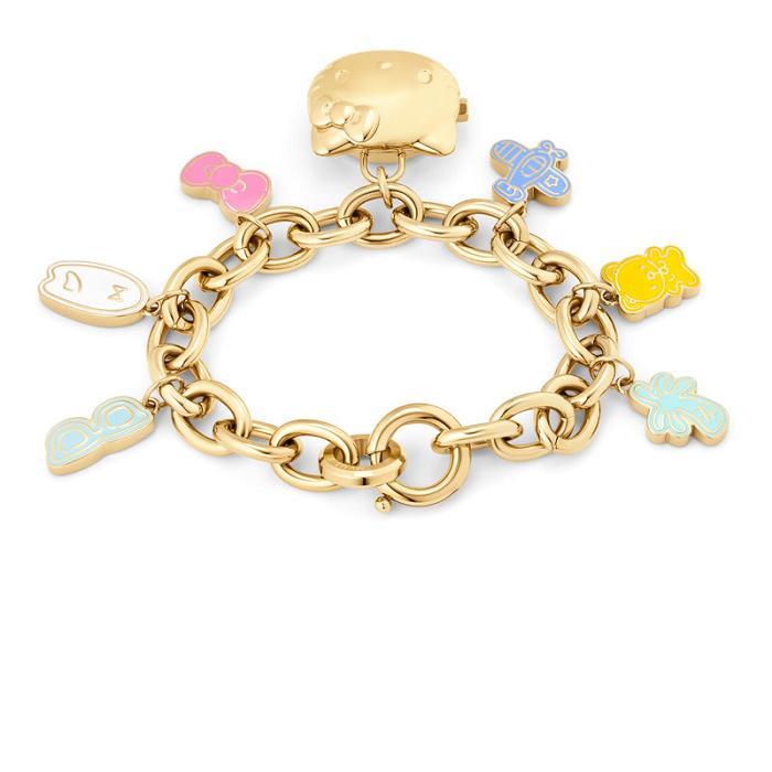 Hello Kitty Hello Kitty x MVMT 50th Anniversary Charm Bracelet Doradas | CL_HK18573