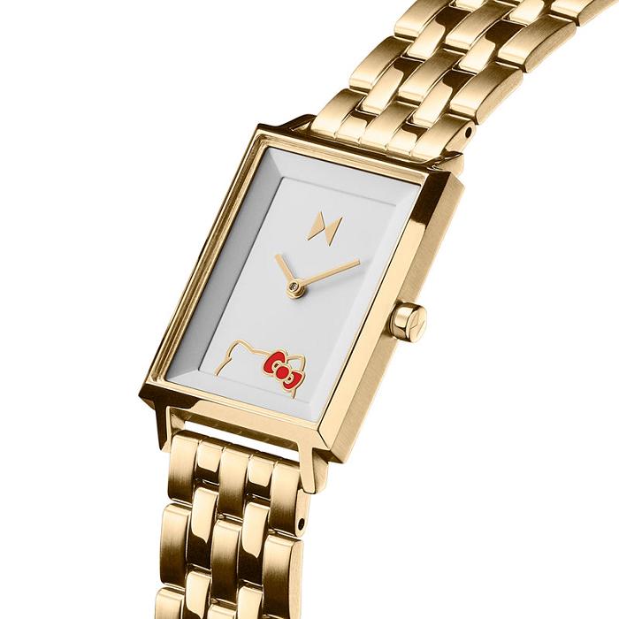 Hello Kitty Hello Kitty x MVMT Signature Square Watch (Yellow Gold) Doradas | CL_HK60599