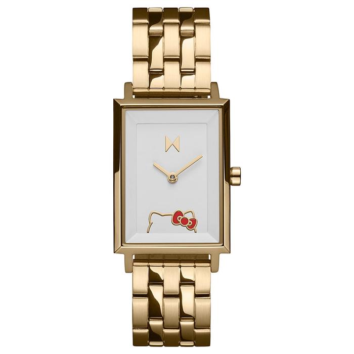 Hello Kitty Hello Kitty x MVMT Signature Square Watch (Yellow Gold) Doradas | CL_HK60599