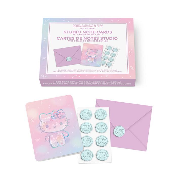 Hello Kitty Hello Kitty x Studio Oh! 50th Anniversary 25-Pc Note Cards & Wax Seals Set Rosas | CL_HK39575