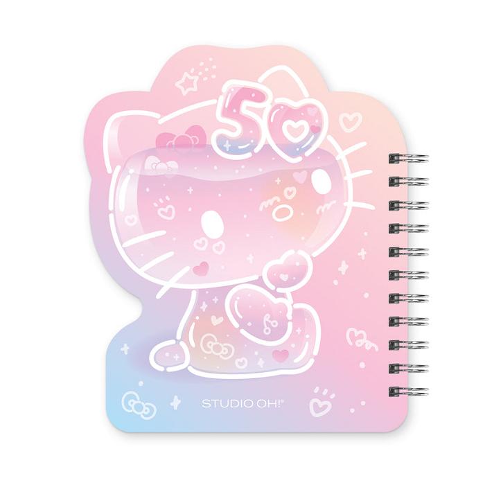 Hello Kitty Hello Kitty x Studio Oh! 50th Anniversary Die-Cut Spiral Notebook Rosas | CL_HK86806