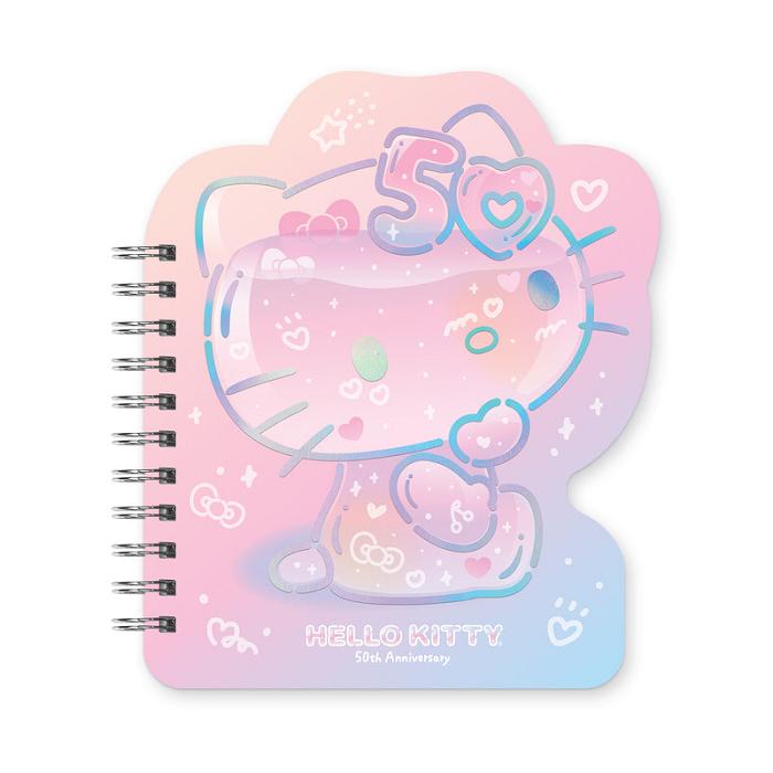 Hello Kitty Hello Kitty x Studio Oh! 50th Anniversary Die-Cut Spiral Notebook Rosas | CL_HK86806