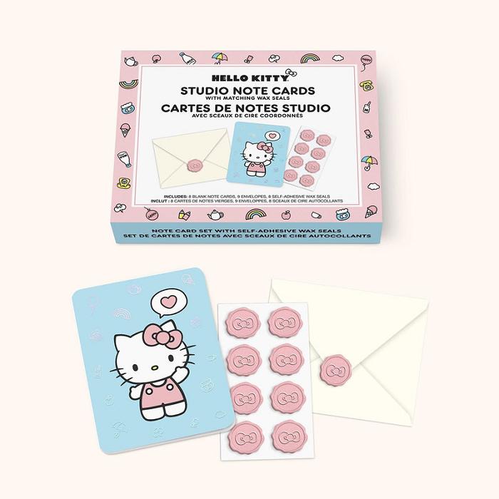 Hello Kitty Hello Kitty x Studio Oh! Classic Pink 25-Pc Note Cards & Wax Seals Set Rosas | CL_HK30177