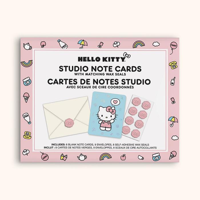 Hello Kitty Hello Kitty x Studio Oh! Classic Pink 25-Pc Note Cards & Wax Seals Set Rosas | CL_HK30177