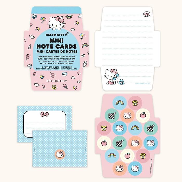 Hello Kitty Hello Kitty x Studio Oh! Classic Pink Mini Memo with Stickers Rosas Azules | CL_HK19564