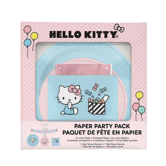 Hello Kitty Hello Kitty x Studio Oh! Happy Birthday Paper Party Pack Rosas | CL_HK71038