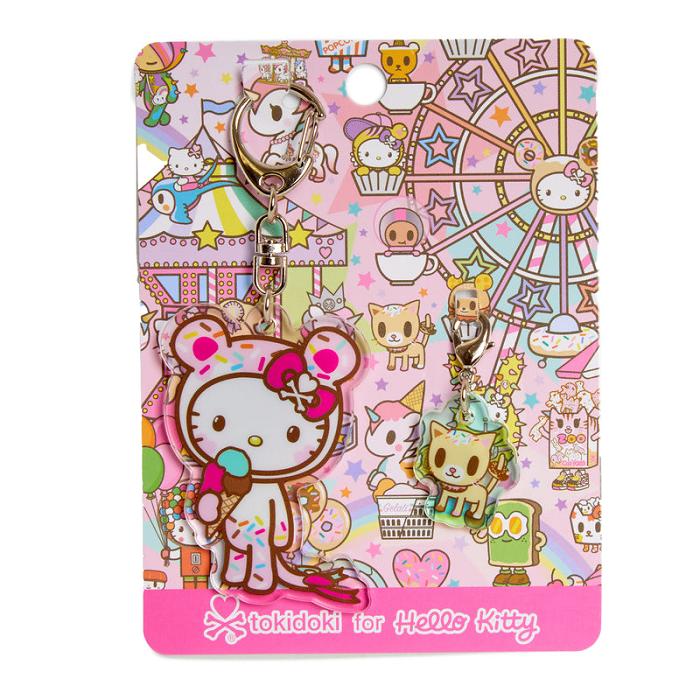 Hello Kitty Hello Kitty x Tokidoki Keychain and Zipper Pull Duo (Kawaii Carnival) Rosas | CL_HK73175