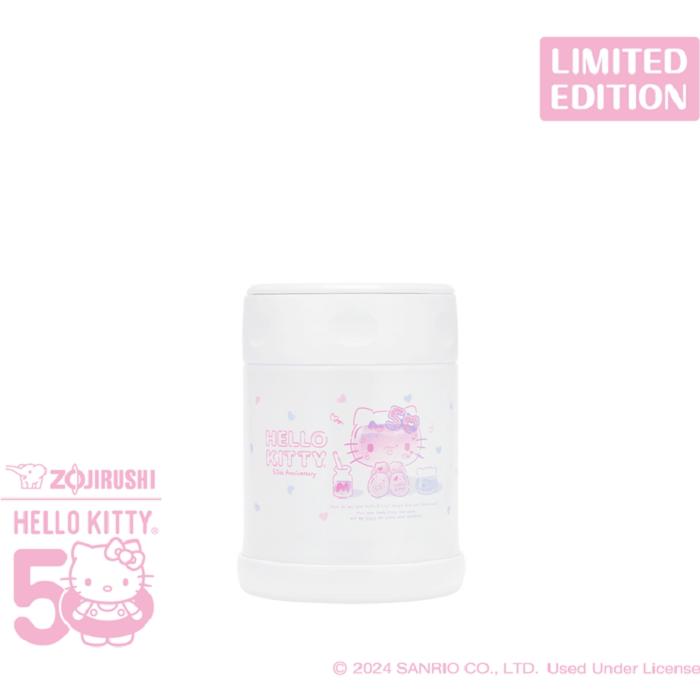 Hello Kitty Hello Kitty x Zojirushi 50th Anniversary Stainless Steel Food Jar Blancas Rosas | CL_HK61067