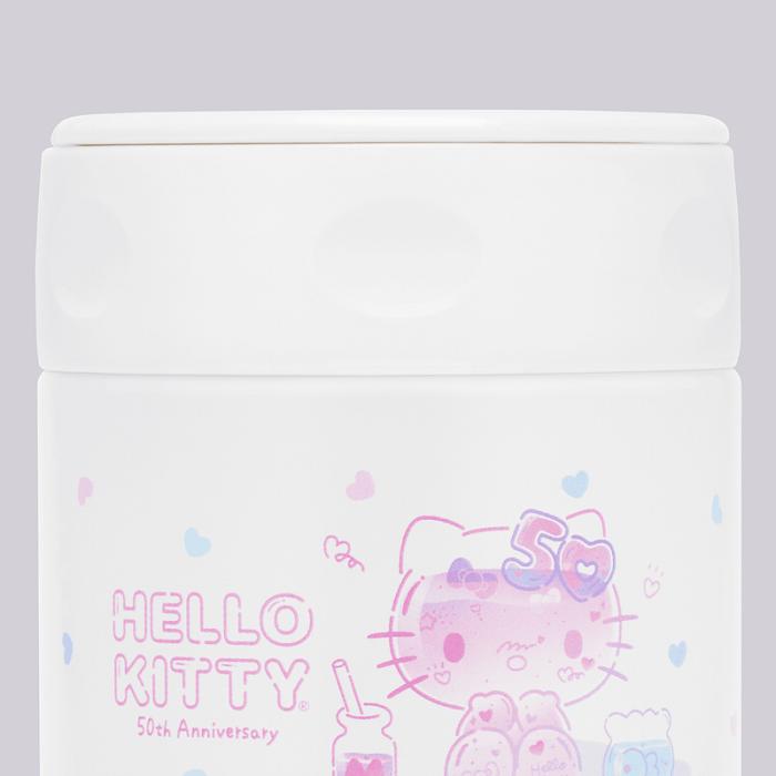 Hello Kitty Hello Kitty x Zojirushi 50th Anniversary Stainless Steel Food Jar Blancas Rosas | CL_HK61067