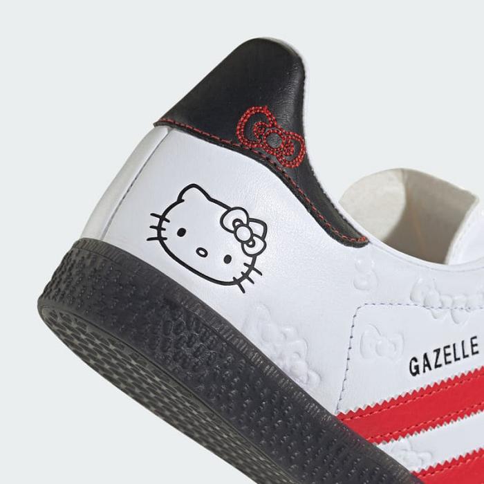 Hello Kitty Hello Kitty x adidas Gazelle Sneaker (Youth) Rojas Negras | CL_HK11609