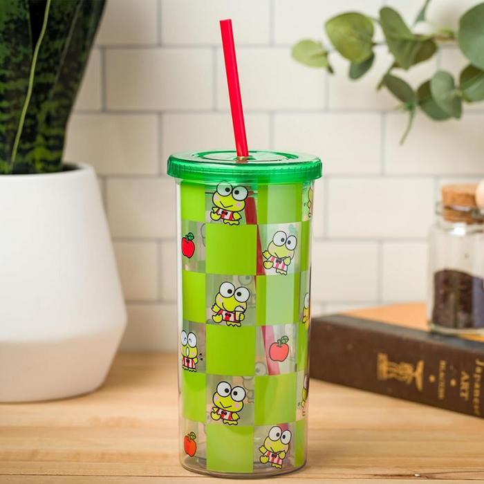 Hello Kitty Keroppi 20oz Apples Travel Tumbler Verde | CL_HK58177