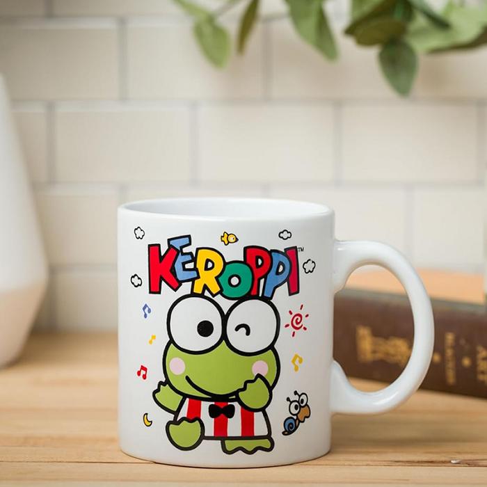 Hello Kitty Keroppi All-Over Print Ceramic Mug (Winking) Verde | CL_HK15469