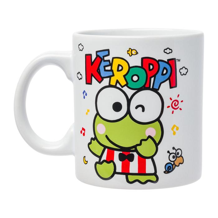 Hello Kitty Keroppi All-Over Print Ceramic Mug (Winking) Verde | CL_HK15469