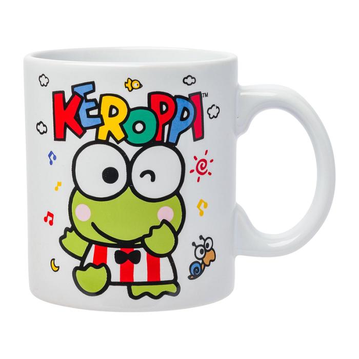 Hello Kitty Keroppi All-Over Print Ceramic Mug (Winking) Verde | CL_HK13892