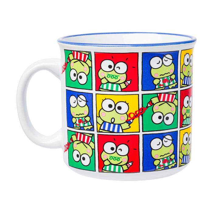 Hello Kitty Keroppi Ceramic Mug (Grid Pose) Multicolor | CL_HK85553