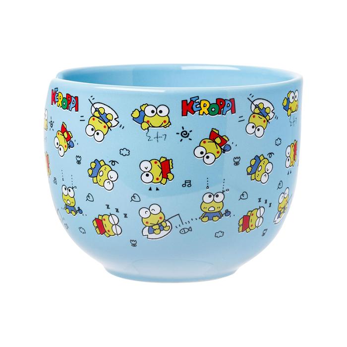 Hello Kitty Keroppi Ceramic Ramen Bowl and Chopstick Set (Poses) Azules | CL_HK58130