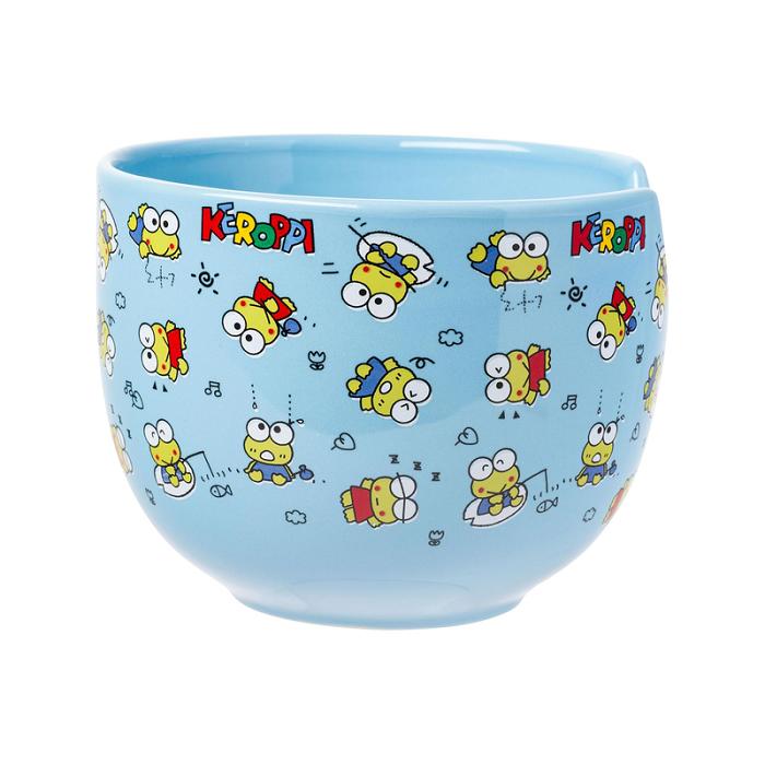 Hello Kitty Keroppi Ceramic Ramen Bowl and Chopstick Set (Poses) Azules | CL_HK58130