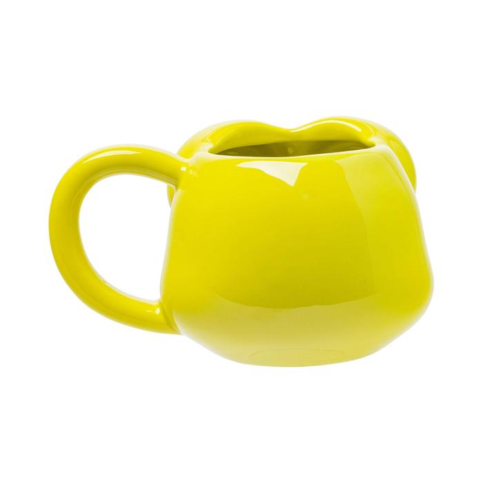 Hello Kitty Keroppi Face Sculpted Mug Amarillo | CL_HK87596