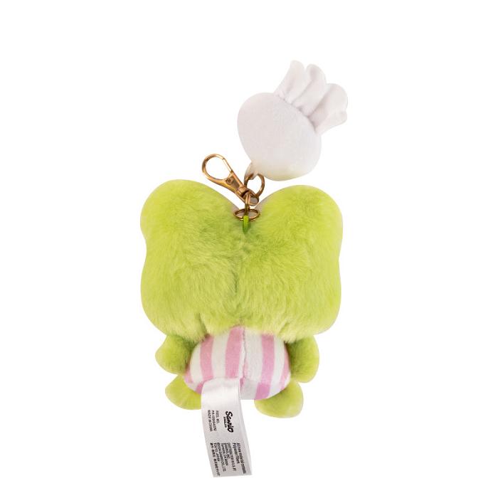 Hello Kitty Keroppi Plush Mascot Keychain (Teru Teru and Me Series) Verde | CL_HK36661