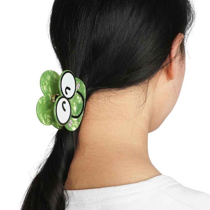 Hello Kitty Keroppi Smile Hair Clip Verde | CL_HK20750