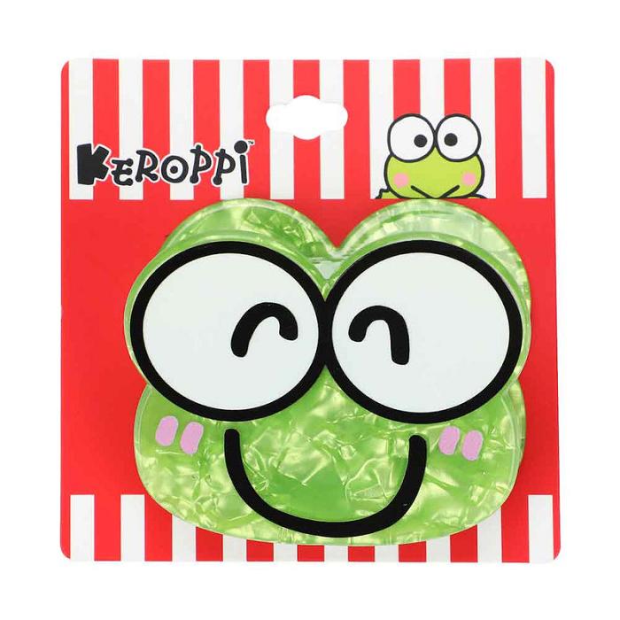 Hello Kitty Keroppi Smile Hair Clip Verde | CL_HK20750