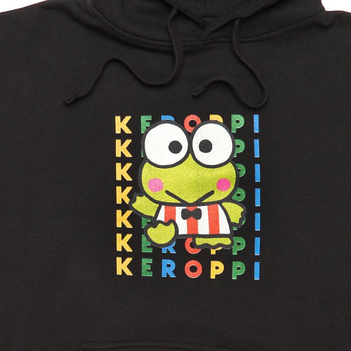 Hello Kitty Keroppi Watashi Wa Unisex Hoodie Negras | CL_HK77466