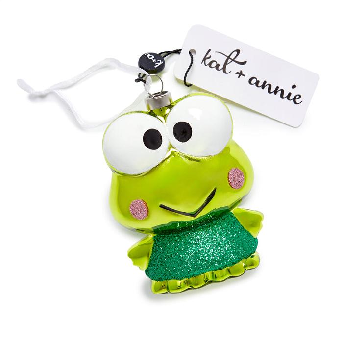 Hello Kitty Keroppi x Kat + Annie Glass Ornament Verde | CL_HK91735