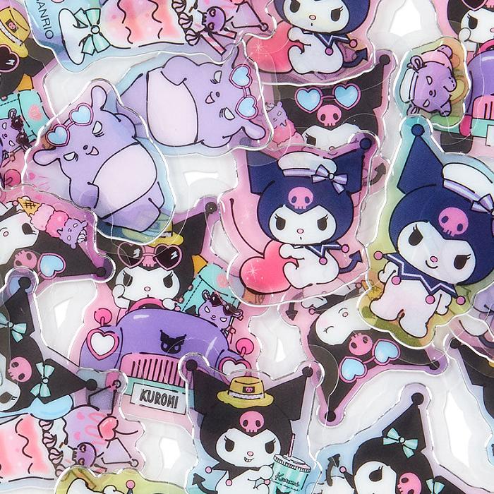 Hello Kitty Kuromi 24-Piece Summer Tee Mini Sticker Pack Moradas | CL_HK54333