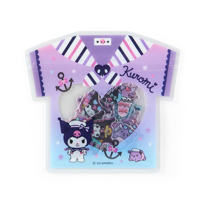 Hello Kitty Kuromi 24-Piece Summer Tee Mini Sticker Pack Moradas | CL_HK54333