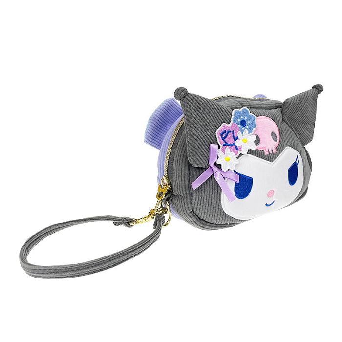 Hello Kitty Kuromi 2-Way Wristlet (Charming Florals Series) Moradas | CL_HK38883