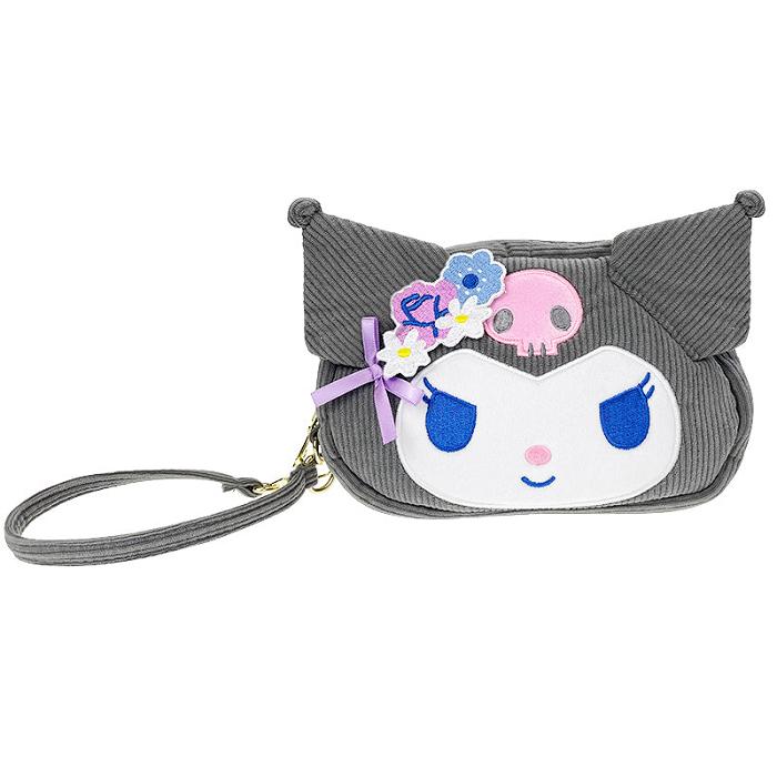 Hello Kitty Kuromi 2-Way Wristlet (Charming Florals Series) Moradas | CL_HK38883