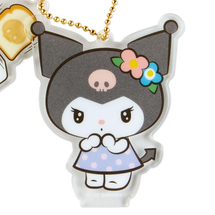 Hello Kitty Kuromi Acrylic Keychain and Stand (Retro Room Series) Negras | CL_HK46096