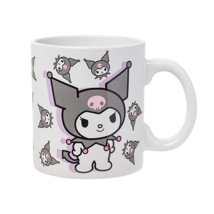 Hello Kitty Kuromi All-Over Print Ceramic Mug (Poses) Gris | CL_HK53211