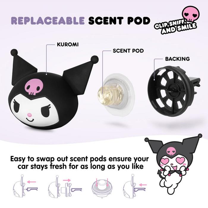 Hello Kitty Kuromi Car Air Freshener Negras | CL_HK19354