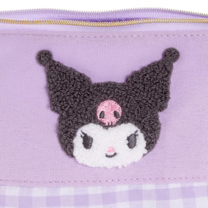 Hello Kitty Kuromi Chenille Gingham Zipper Moradas | CL_HK53611