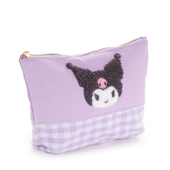 Hello Kitty Kuromi Chenille Gingham Zipper Moradas | CL_HK53611