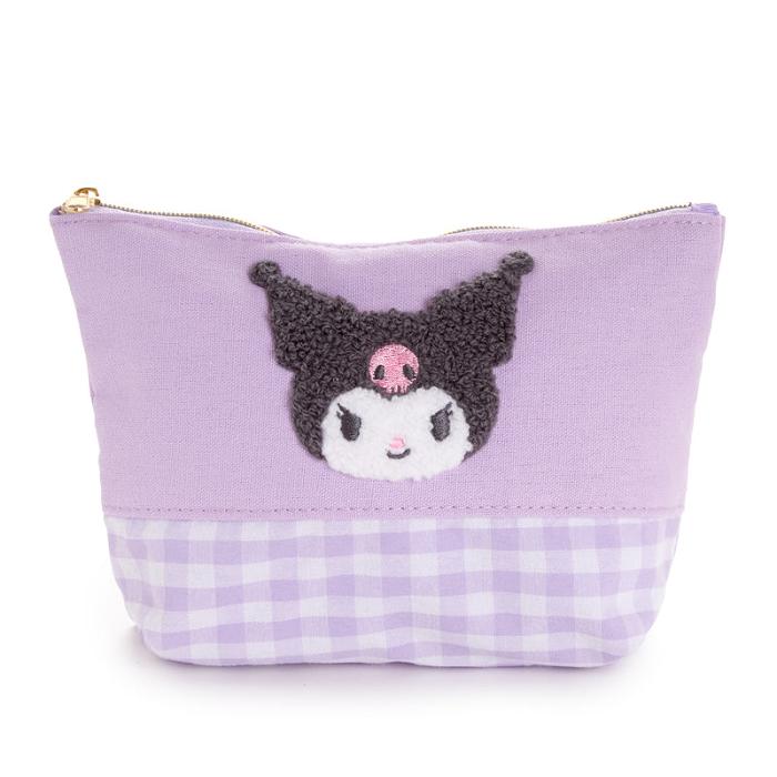 Hello Kitty Kuromi Chenille Gingham Zipper Moradas | CL_HK53611