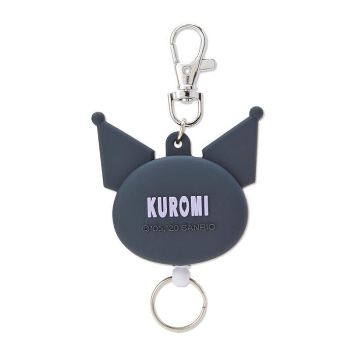 Hello Kitty Kuromi Face Badge Reel Negras | CL_HK12198