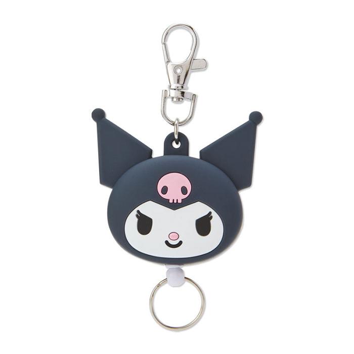 Hello Kitty Kuromi Face Badge Reel Negras | CL_HK12198