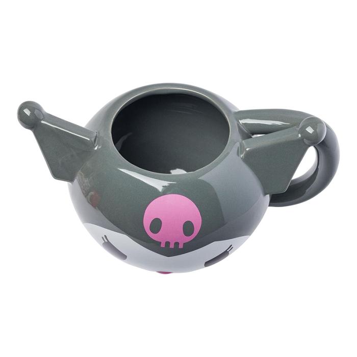 Hello Kitty Kuromi Face Sculpted Mug (Gray) Gris | CL_HK26845