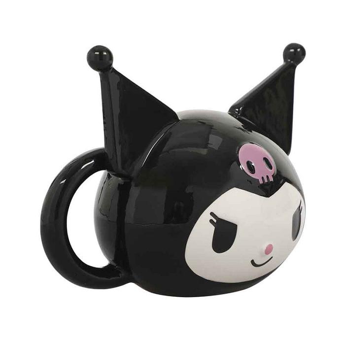 Hello Kitty Kuromi Face Sculpted Mug Negras | CL_HK20721