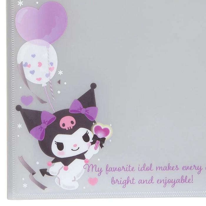 Hello Kitty Kuromi File Folder Collect Book Moradas | CL_HK51144